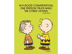 Peanuts® Talk and Listen Poster