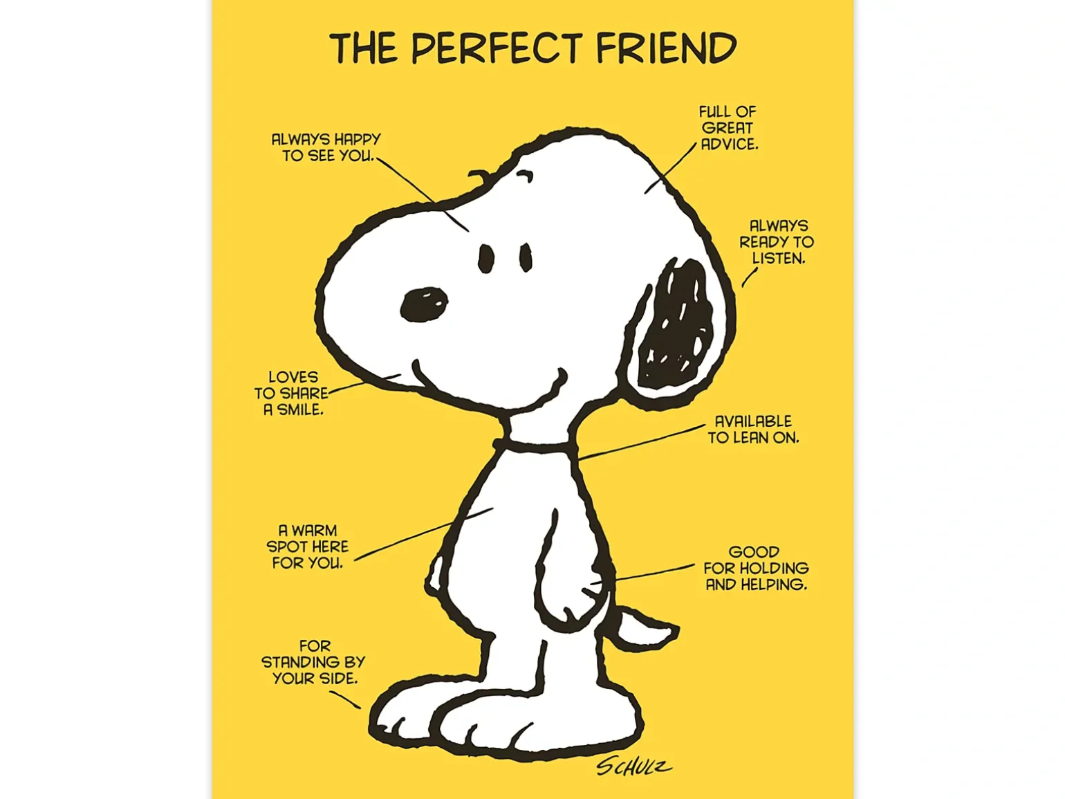 Peanuts® the Perfect Friend Poster