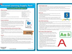 Personal Learning Supply Pack – Preschool-Kindergarten