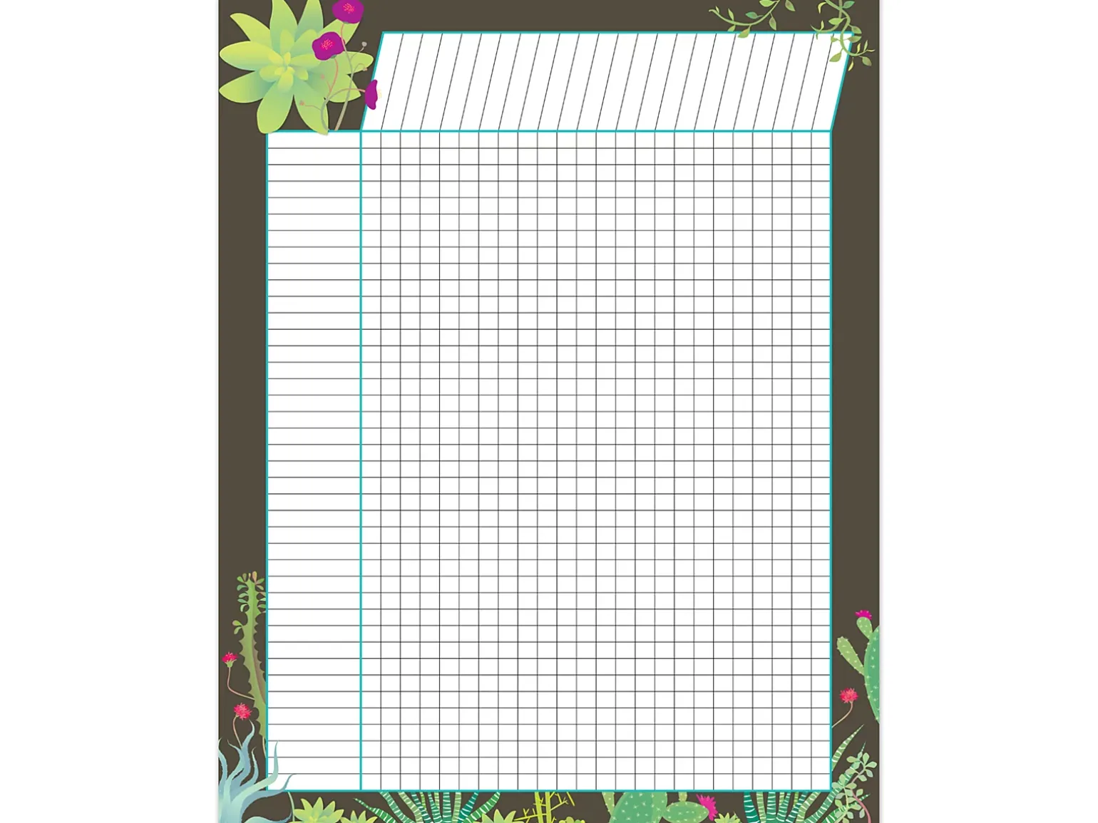 Petals & Prickles Chocolate Incentive Chart