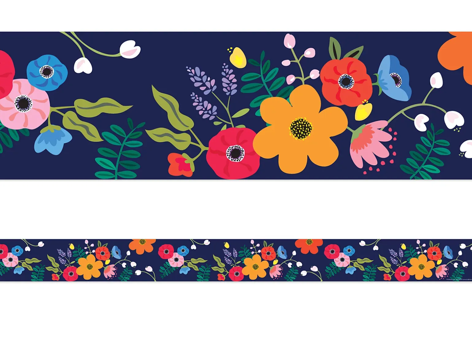 Petals & Prickles Double-Sided Floral Border