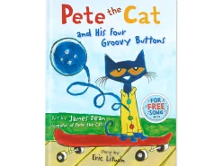 Pete the Cat® and His Four Groovy Buttons Hardcover Book