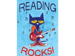 Pete the Cat® Reading Rocks Poster