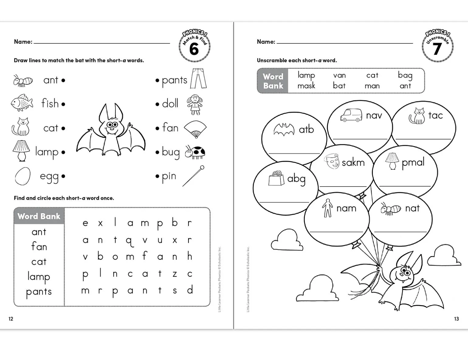 Phonics Little Learner Packets Workbook