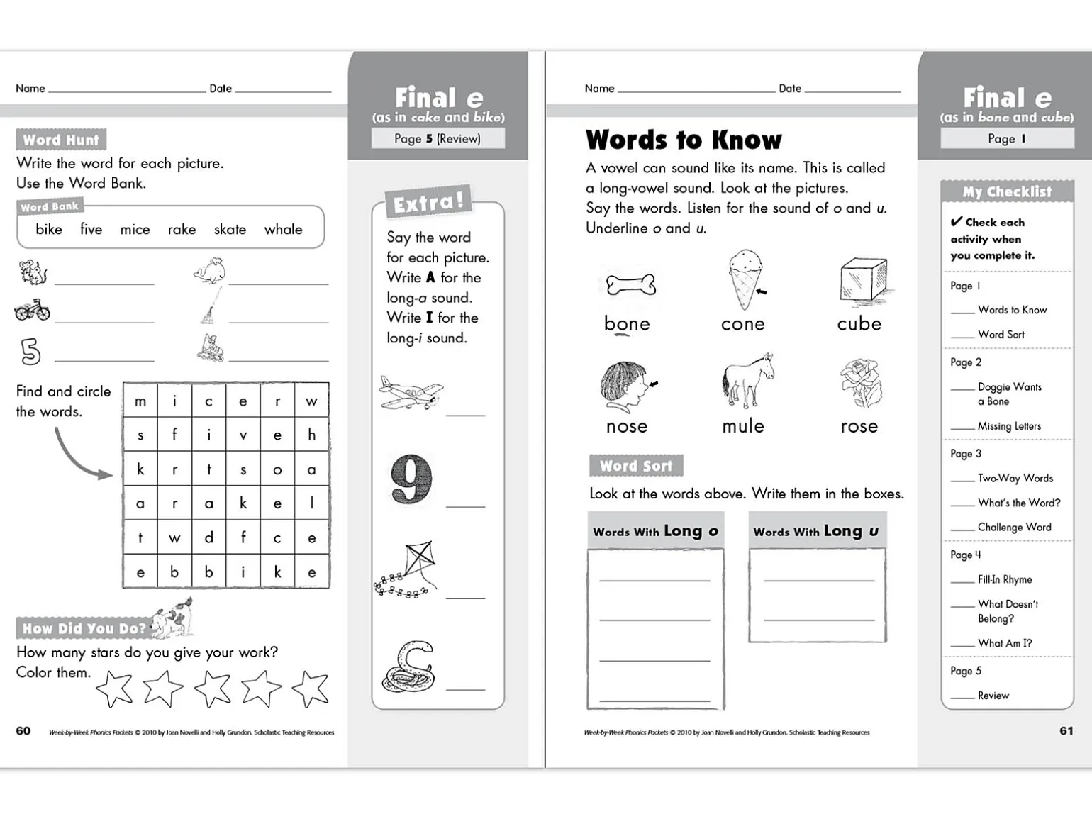 Phonics Week-By-Week Packets Workbook