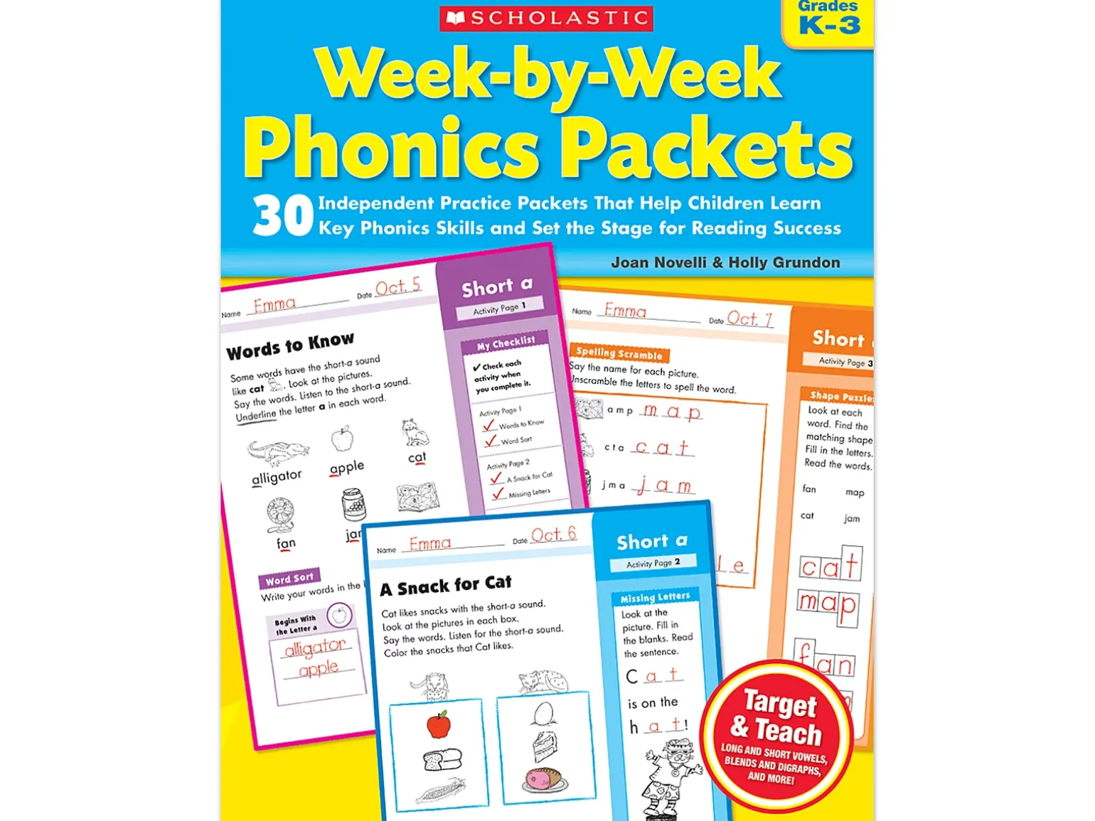 Phonics Week-By-Week Packets Workbook