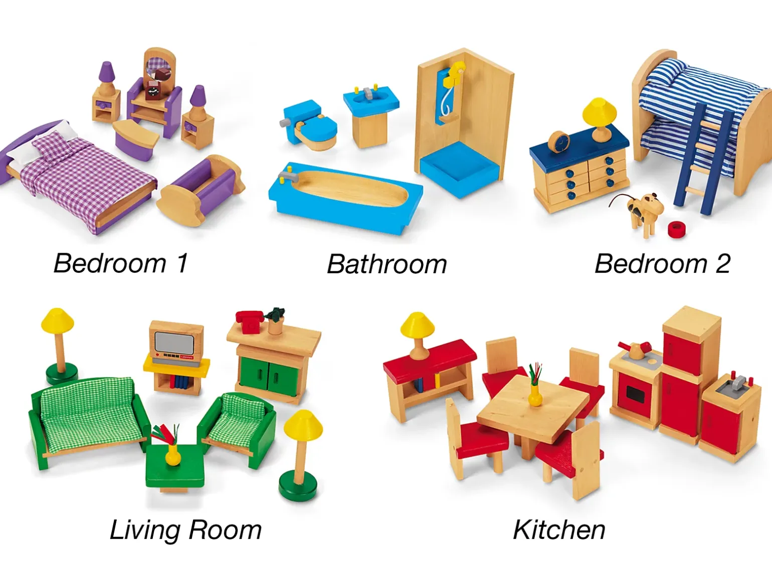 Play-All-Around Dollhouse Furniture