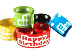 Polka Dot Birthday Slap Bracelets