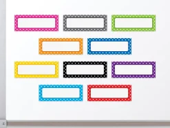 Polka Dot Magnetic Write & Wipe Labels
