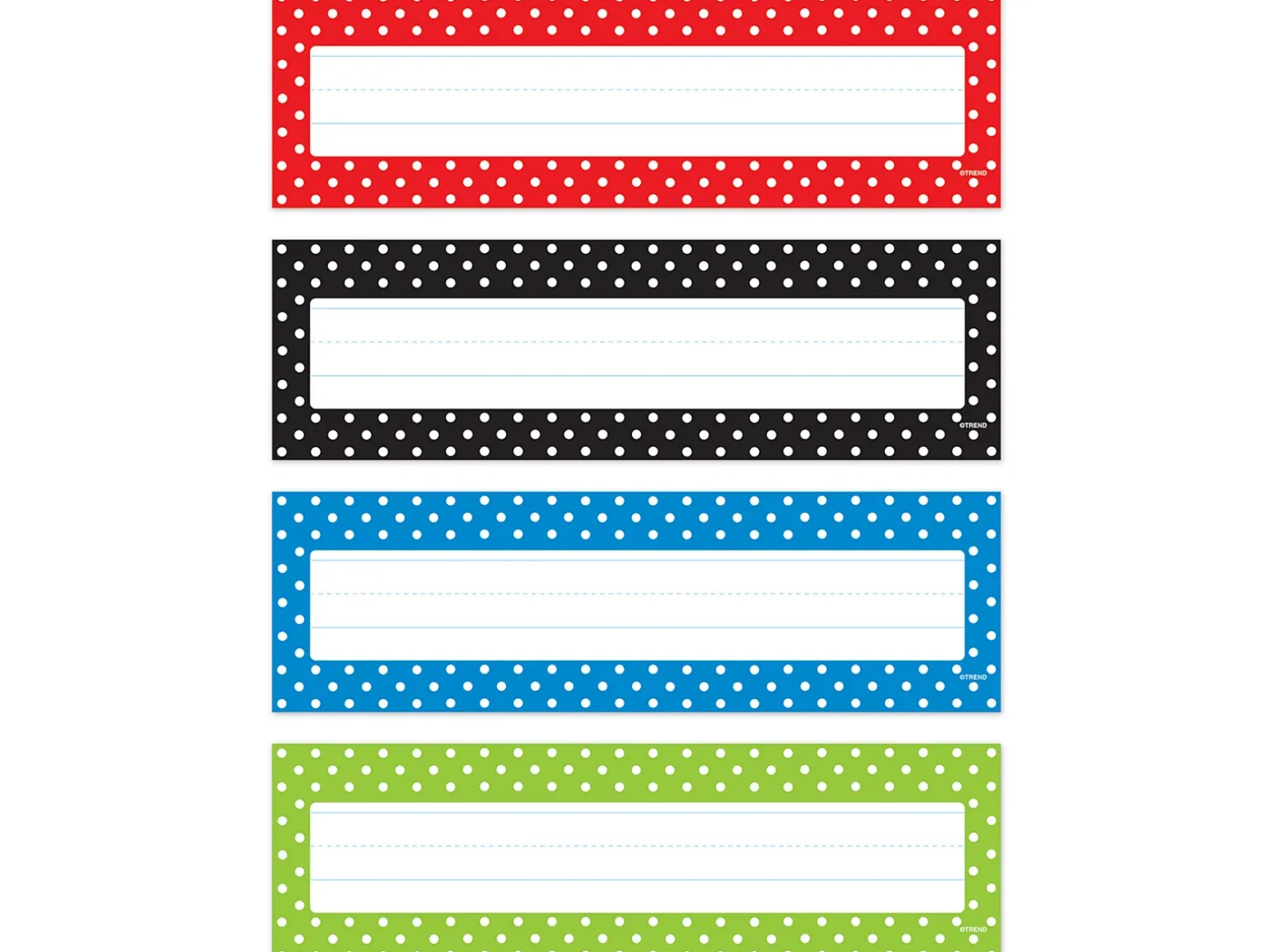 Polka Dot Nameplates - Variety Pack