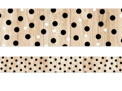 Polka Dots Wood Border