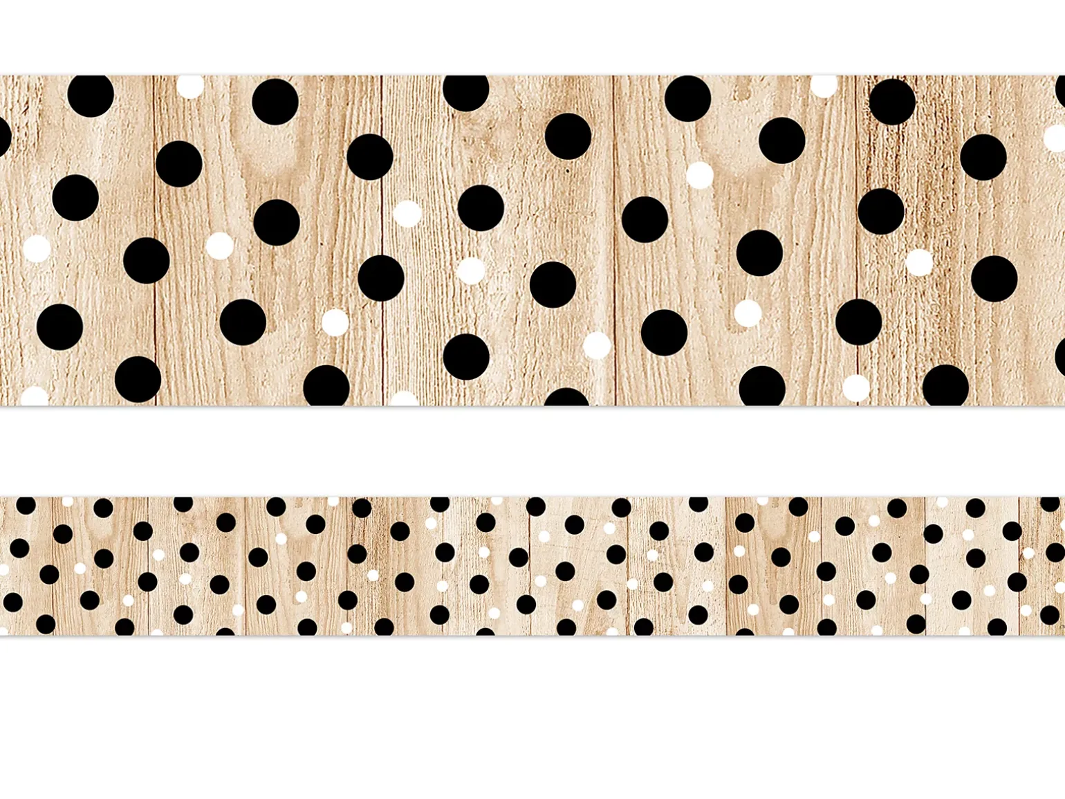 Polka Dots Wood Border