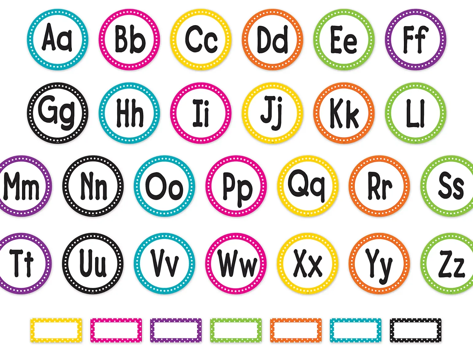 Polka Dot Word Wall Bulletin Board Set