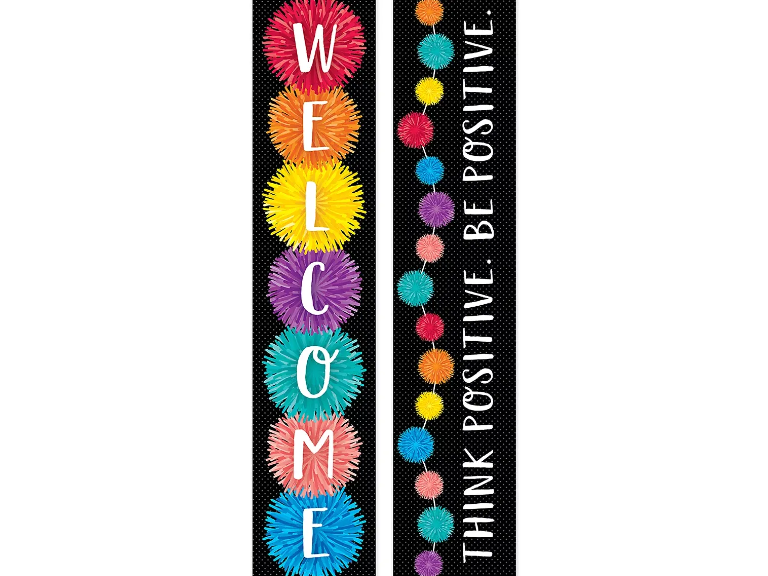 Pom-Pom Double-Sided Welcome Banner