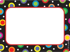 Poppin’ Patterns Dotted Name Tags
