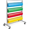 Portable Butcher Paper 4-Roll Holder/Cutter Floor Rack