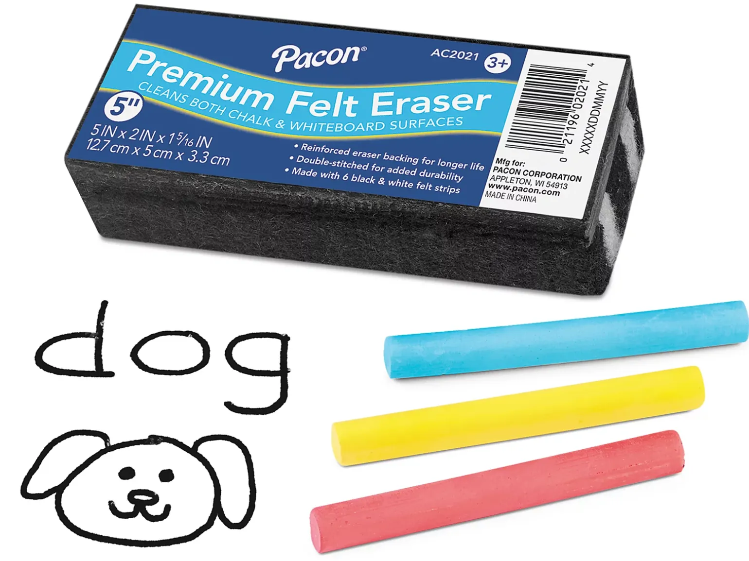 Premium Felt Chalk and Whiteboard Eraser