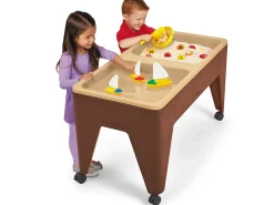 Preschool Two-Station Sand & Water Table - Natural Colors