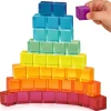 Rainbow Crystal Cubes