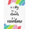 Rainbow Doodles Be a Rainbow Poster