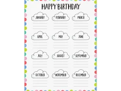 Rainbow Doodles Birthday Poster