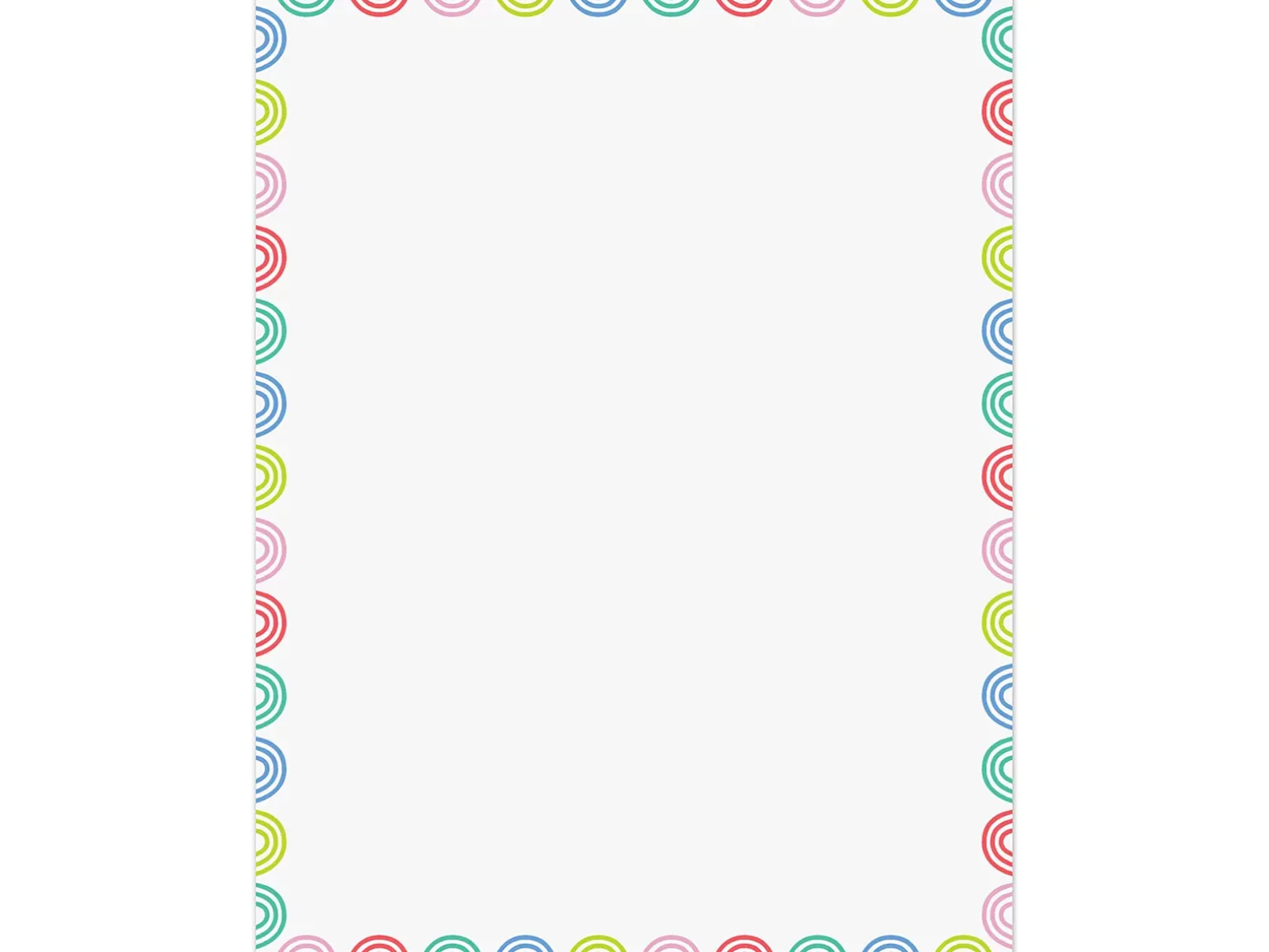 Rainbow Doodles Blank Poster