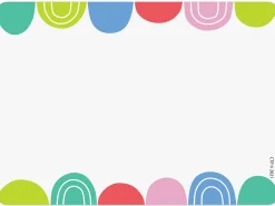 Rainbow Doodles Name Tags