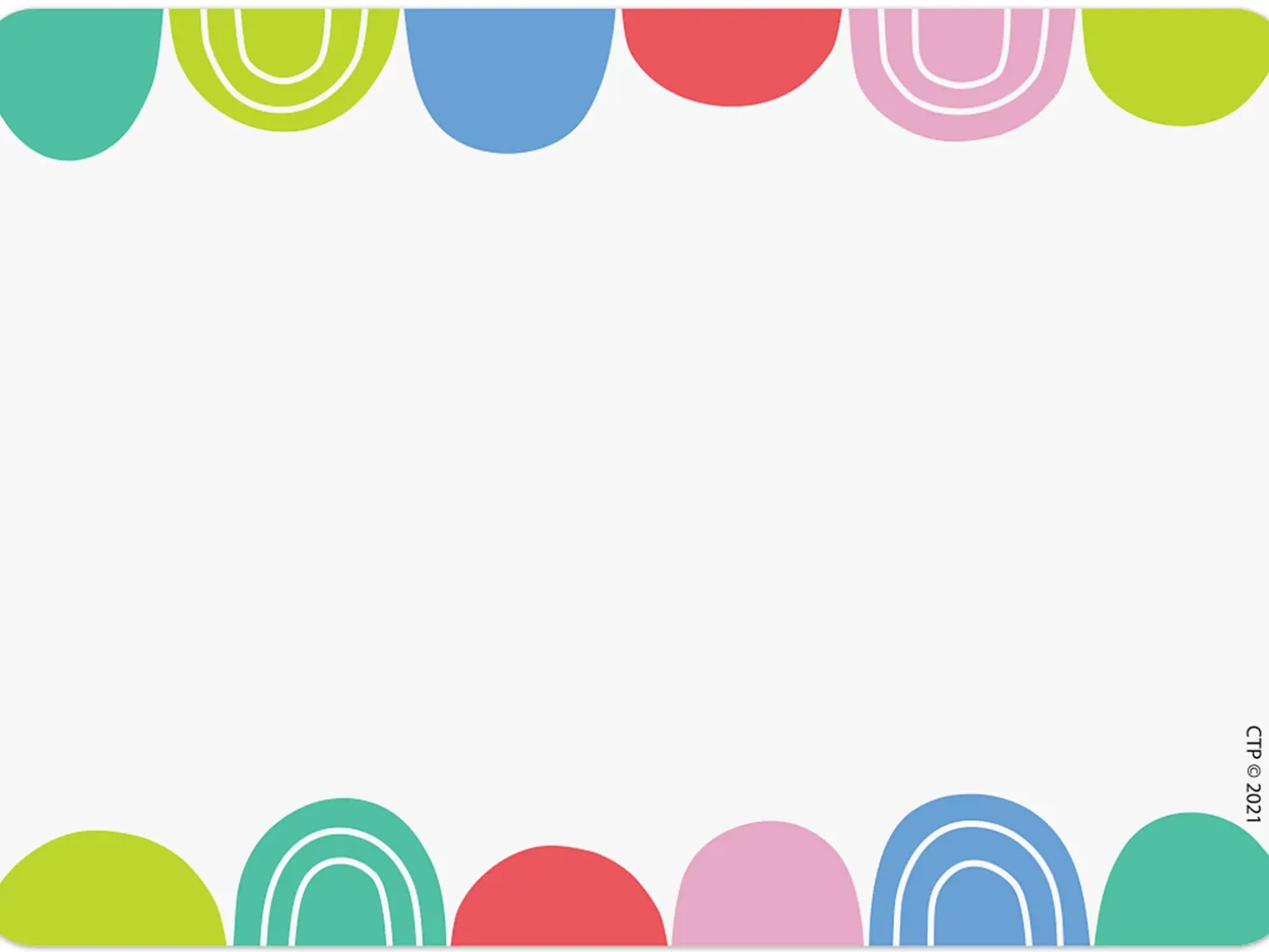 Rainbow Doodles Name Tags