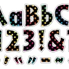Rainbow Polka Dot 4" Punch-Out Letters