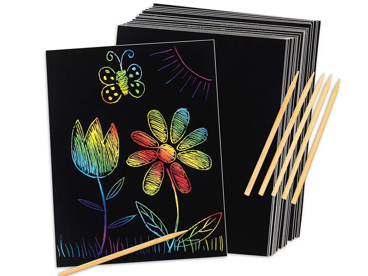 Rainbow Scratch Paper