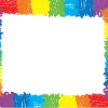 Rainbow Scribble Name Tags