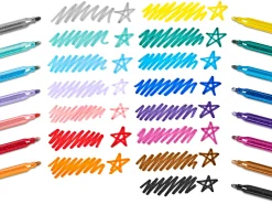 Rainbow Sparkle Glitter Markers - Set of 15