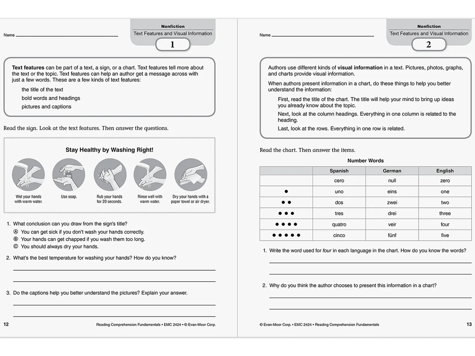 Reading Comprehension Fundamentals Workbook - Gr. 4