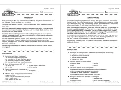 Reading Daily Warm-Ups Workbook - Gr. 3