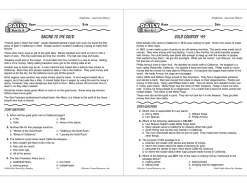 Reading Daily Warm-Ups Workbook - Gr. 3