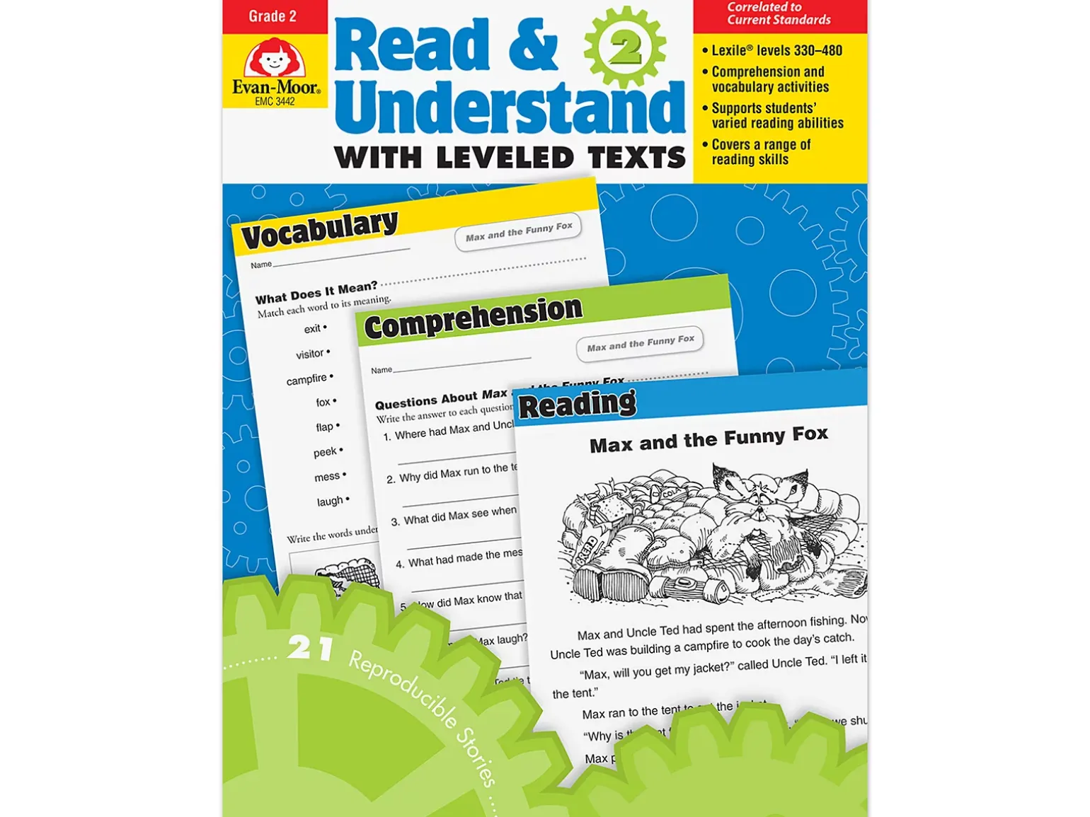 Read & Understand with Leveled Texts Workbook - Gr. 2