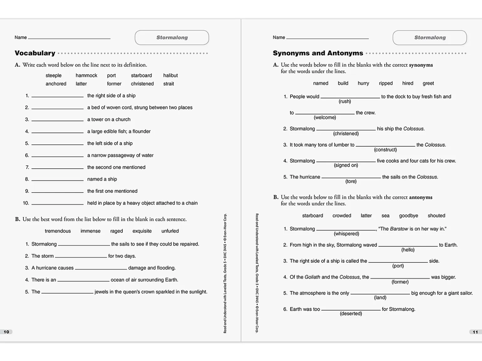 Read & Understand with Leveled Texts Workbook - Gr. 5