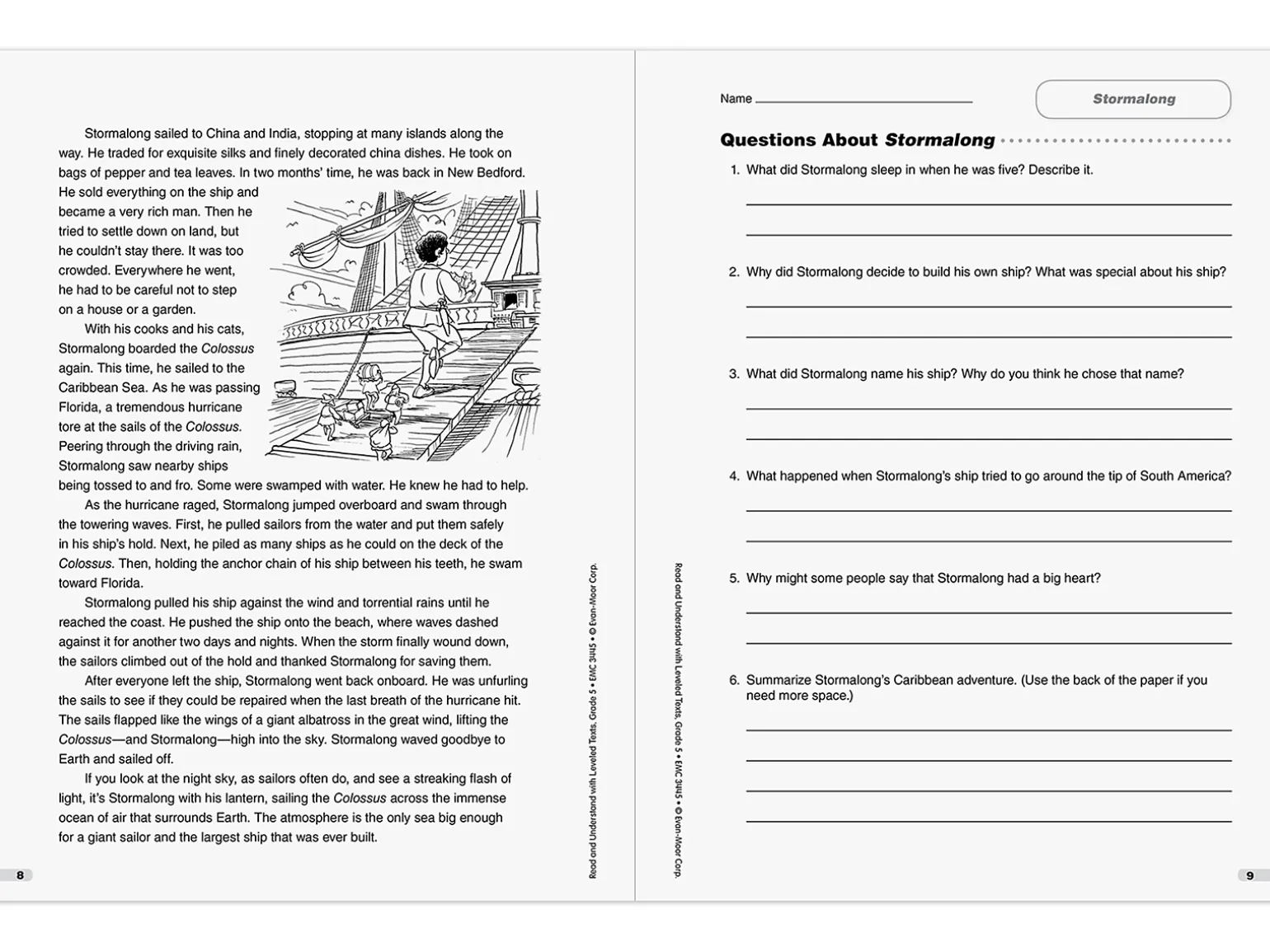 Read & Understand with Leveled Texts Workbook - Gr. 5