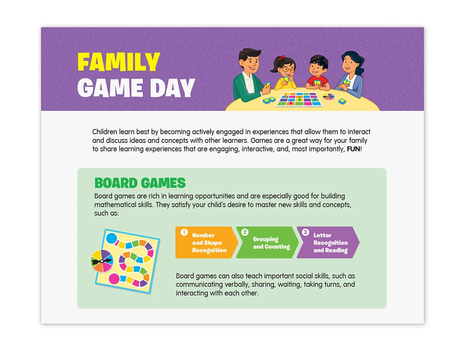 Ready for School Activity Calendar