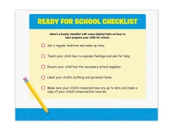 Ready for School Activity Calendar