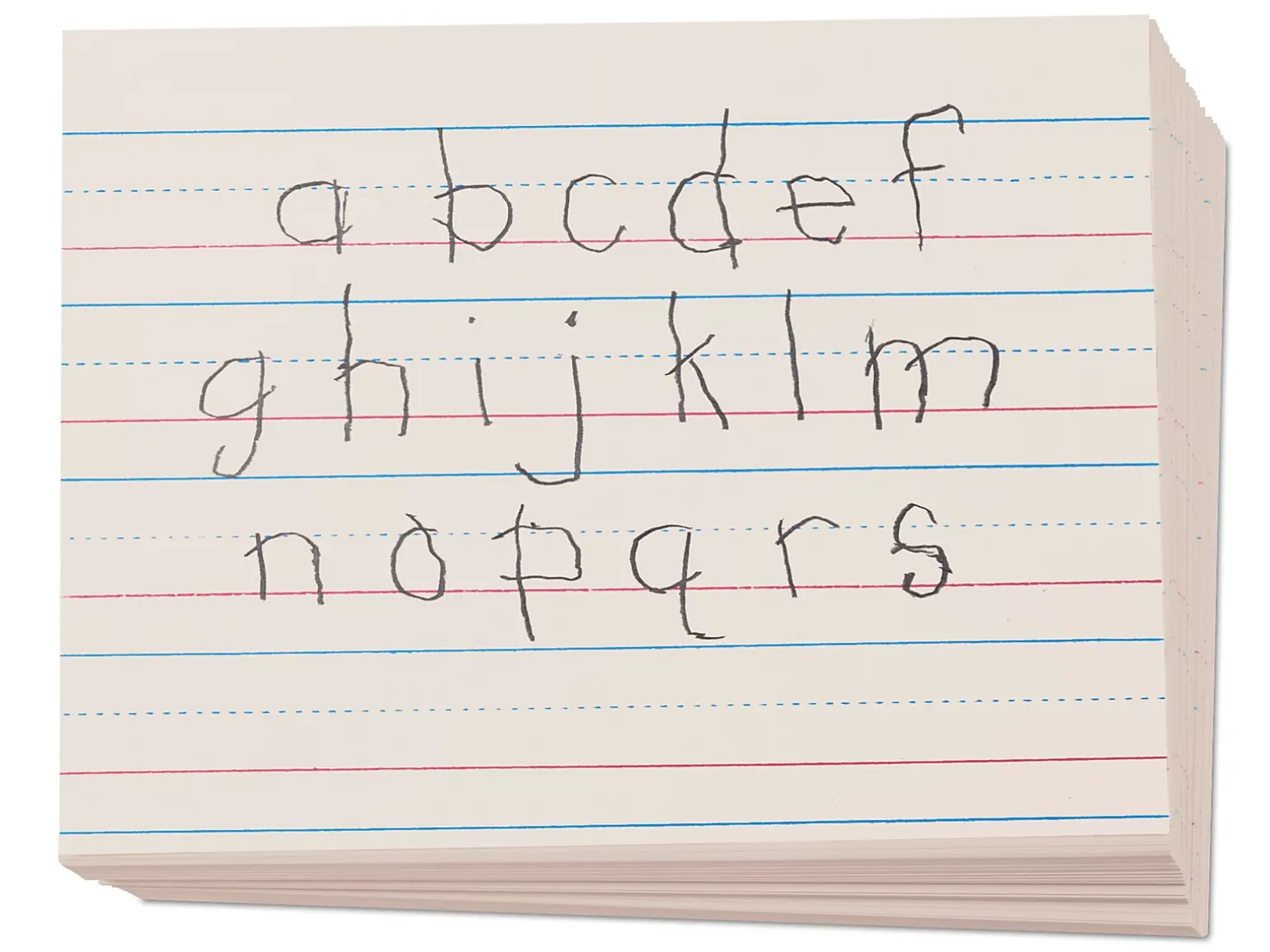 Red Baseline Ruled Newsprint - Pre K-Kindergarten
