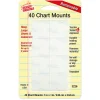 Removable Chart Mounts - Set of 40