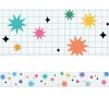 Retro Remix Bursts and Twinkles Border