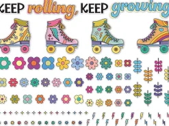 Retro Remix Motivational Bulletin Board Set