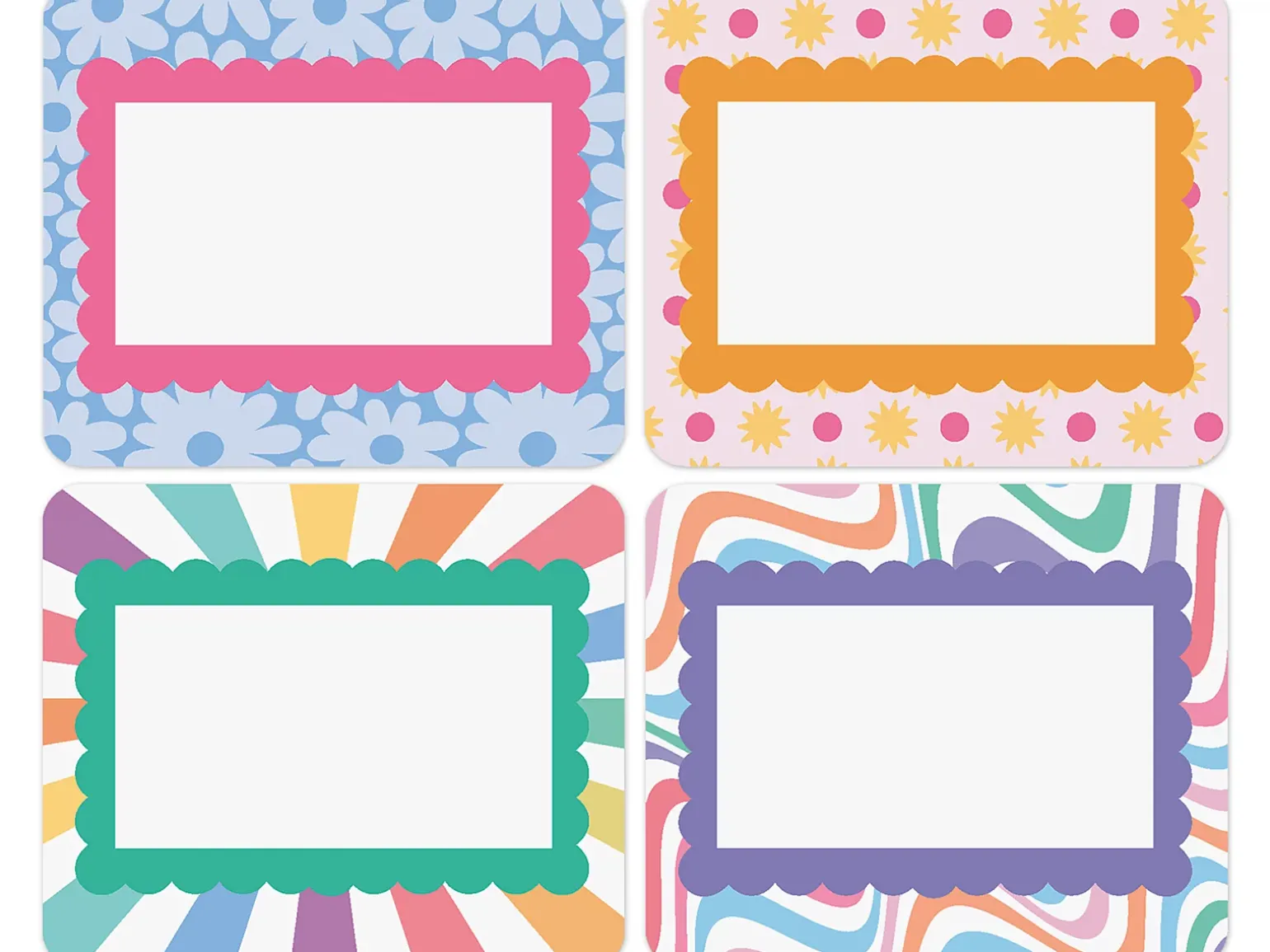 Retro Remix Name Tags