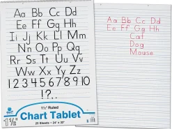 1 1/2" Ruled Chart Tablets