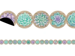 Rustic Bloom Succulent Magnetic Border