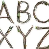 Rustic Twig 6" Punch-Out Letters