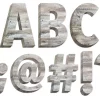Rustic Wood 6" Punch-Out Letters