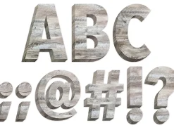 Rustic Wood 6" Punch-Out Letters